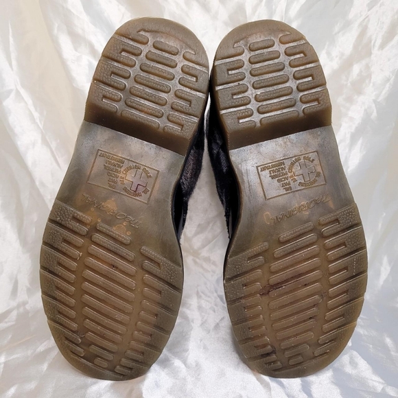 Dr. Martens 1460 Pendleton black/brown leather & wool paneled boots - Picture 6 of 8